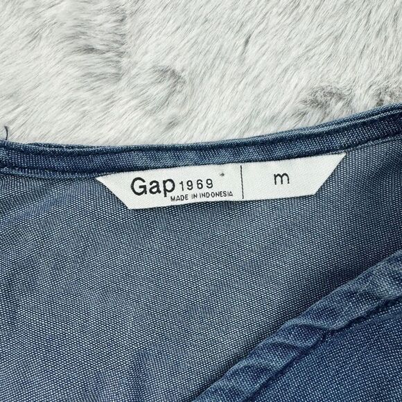 Gap Tank Top Womens Medium Blue Lyocell Naturally Soft Sleeveless Round Neck - Picture 7 of 11